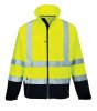 Bunda softshellov Contrast HiVis