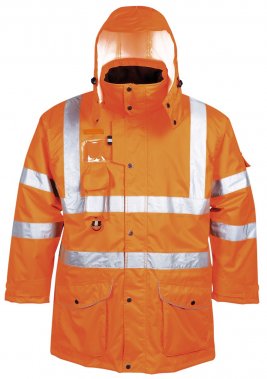 Bunda Hi-Vis 7v1 Traffic, oran�ov�